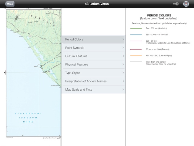 Barrington Atlas of the Greek and Roman World (screenshot)