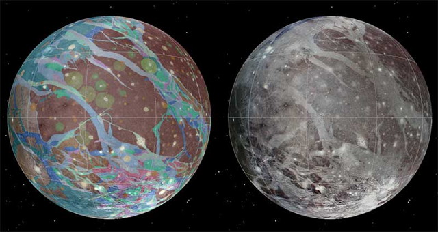 Geologic map of Ganymede