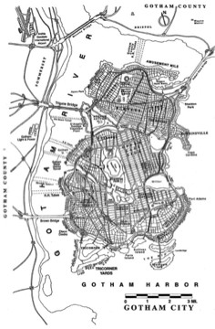 Map of Gotham City