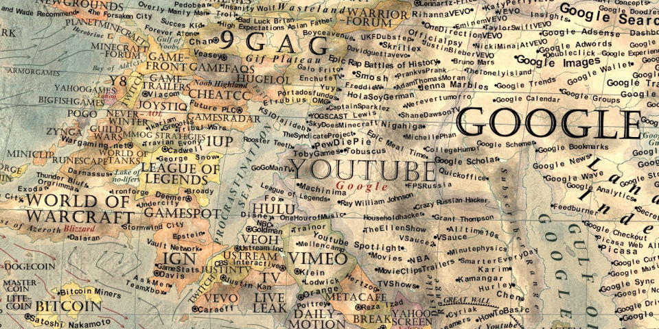 Vargic's Map of the Internet 2.0 (detail)