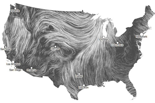 Wind map